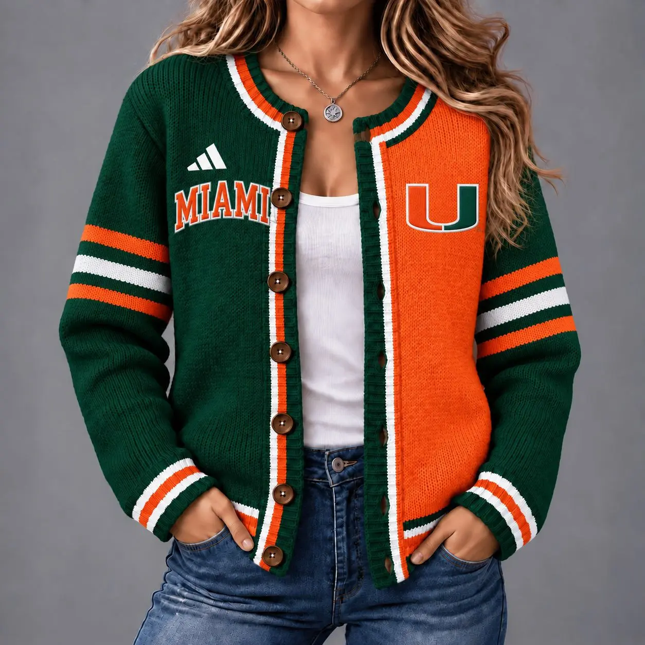 Miami Hurricanes | Premium NCAA Game Ready Cardigan NY