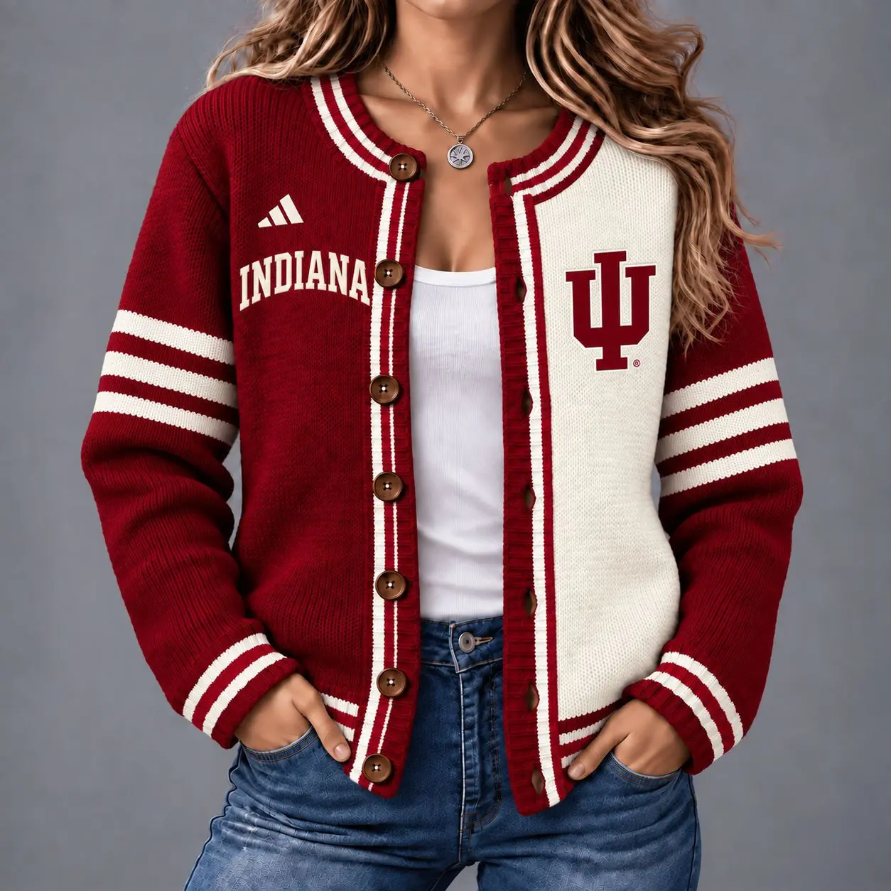 Indiana Hoosiers | Premium NCAA Game Ready Cardigan NY