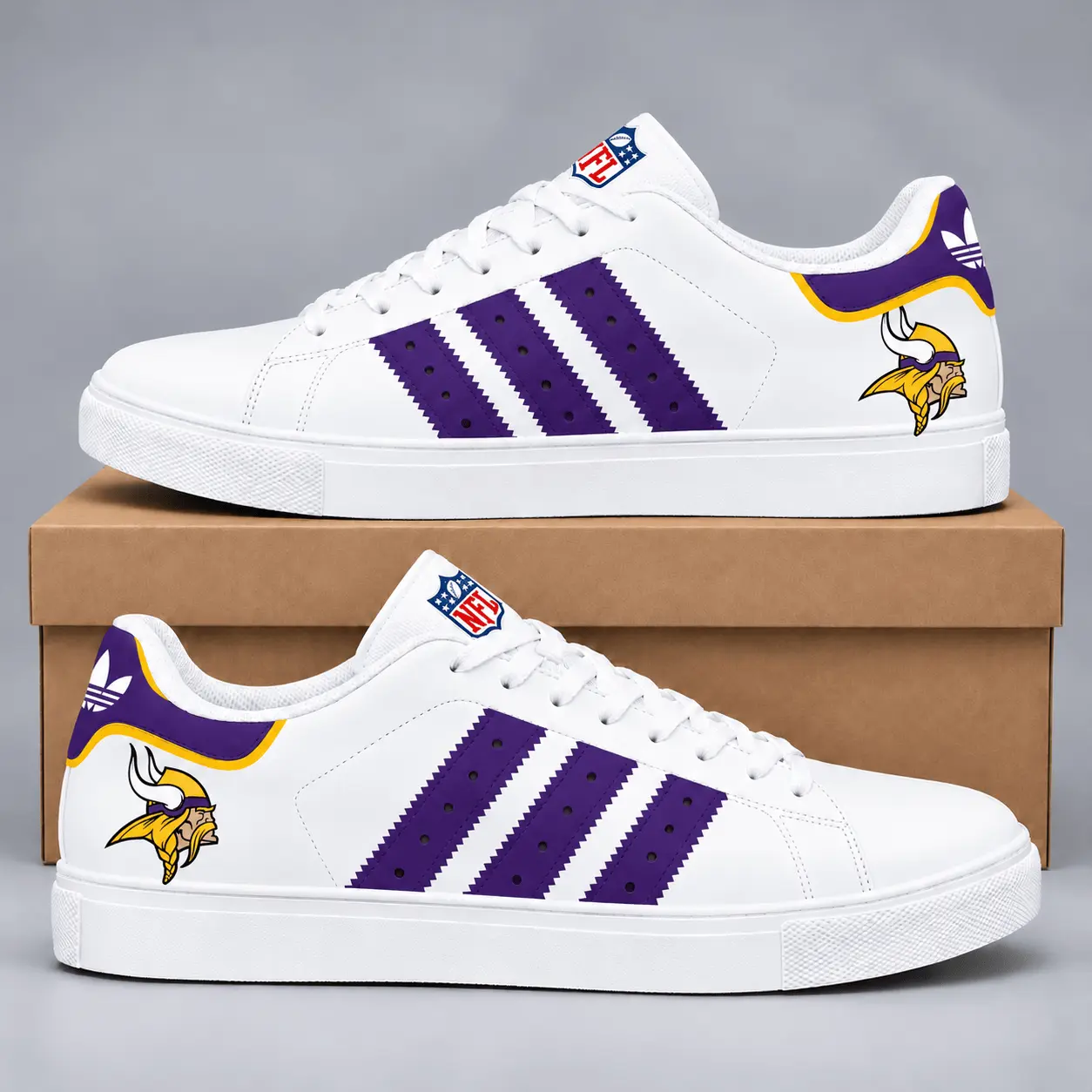 Minnesota Vikings | Premium NFL Legacy Superstar Shoes TD