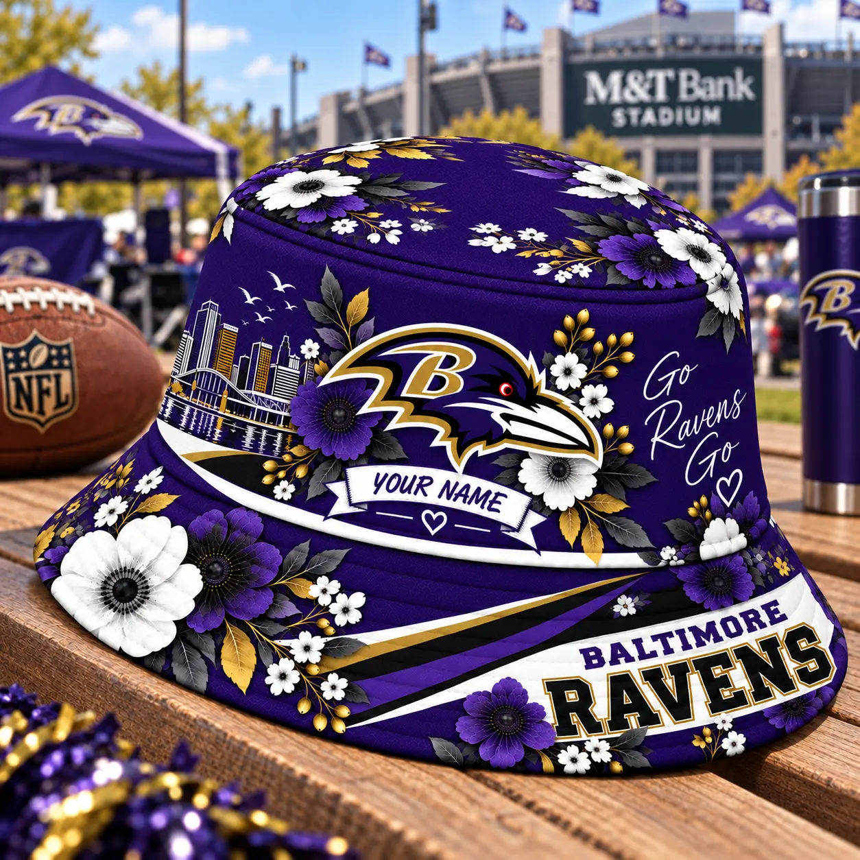 Baltimore Ravens | Premium NFL Bucket Hat TD - Image 2
