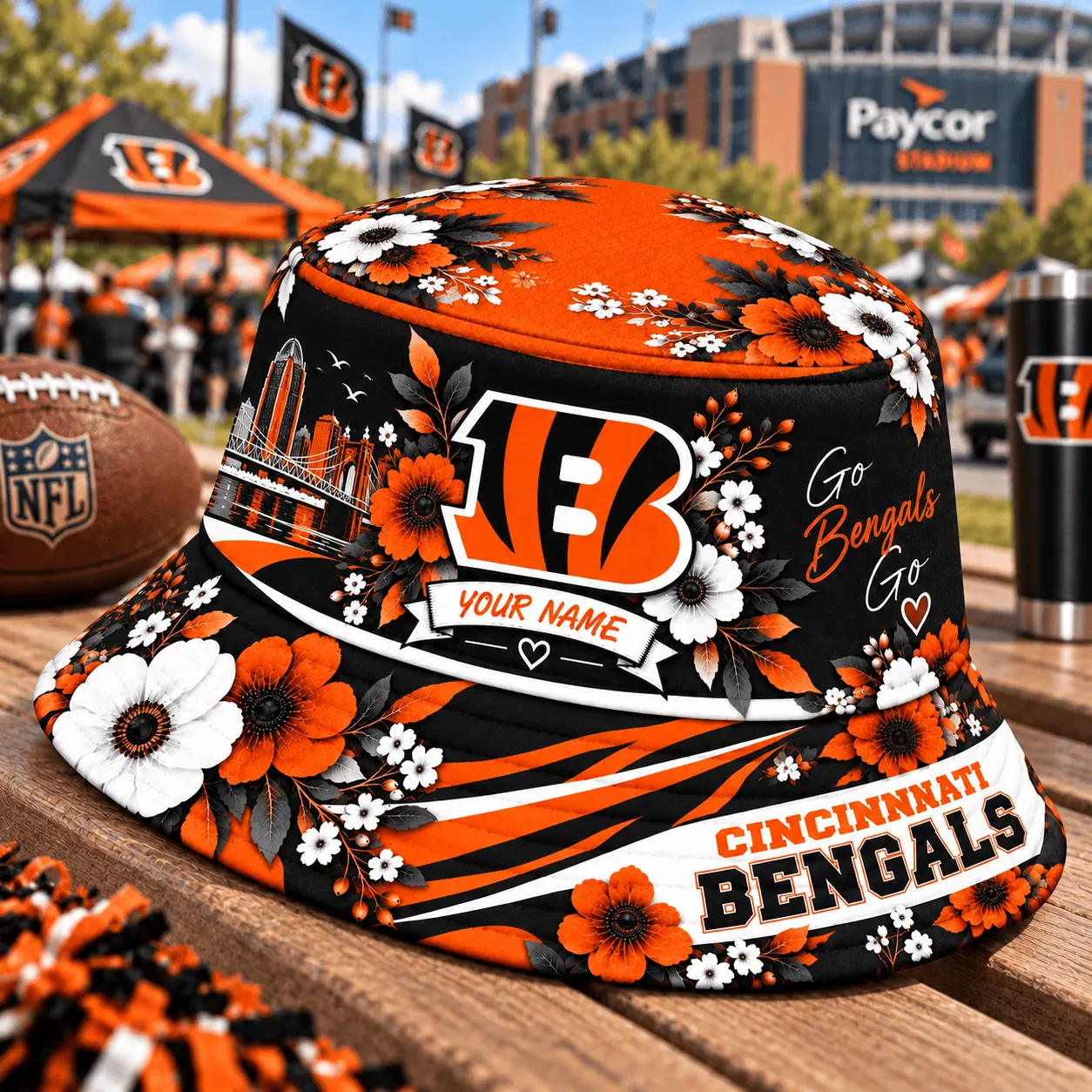 Cincinnati Bengals | Premium NFL Bucket Hat TD - Image 2