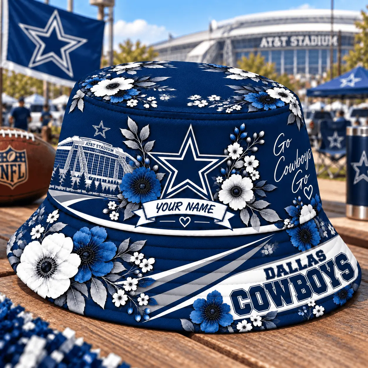 Dallas Cowboys | Premium NFL Bucket Hat TD - Image 2