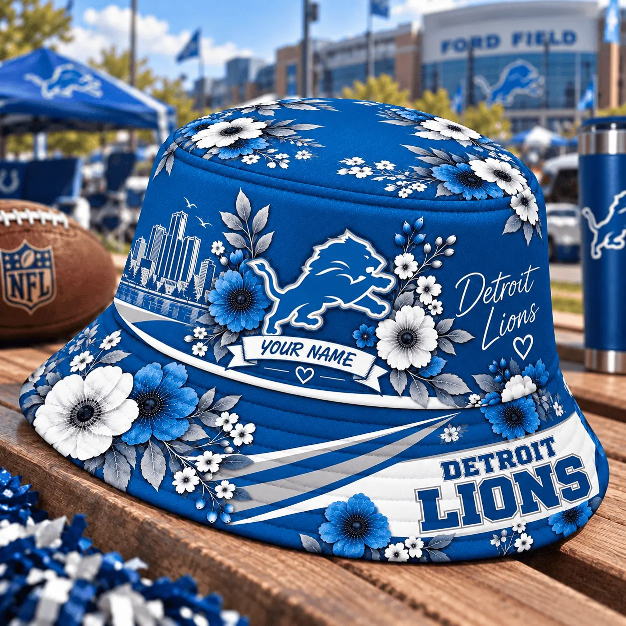 Detroit Lions | Premium NFL Bucket Hat TD - Image 2