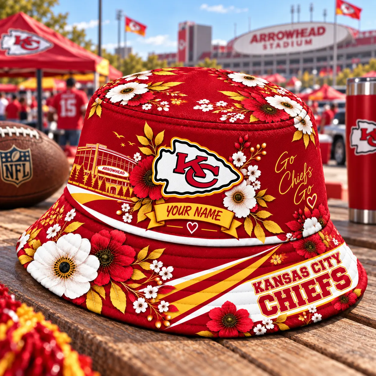 Kansas City Chiefs | Premium NFL Bucket Hat TD - Image 2