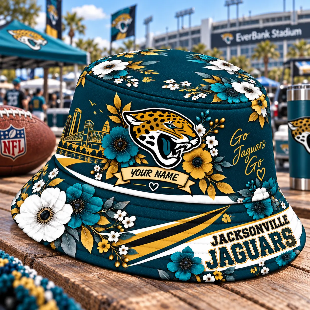 Jacksonville Jaguars | Premium NFL Bucket Hat TD - Image 2