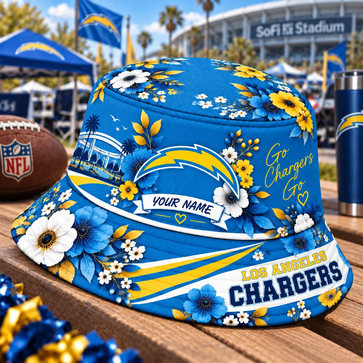 Los Angeles Chargers | Premium NFL Bucket Hat TD - Image 2