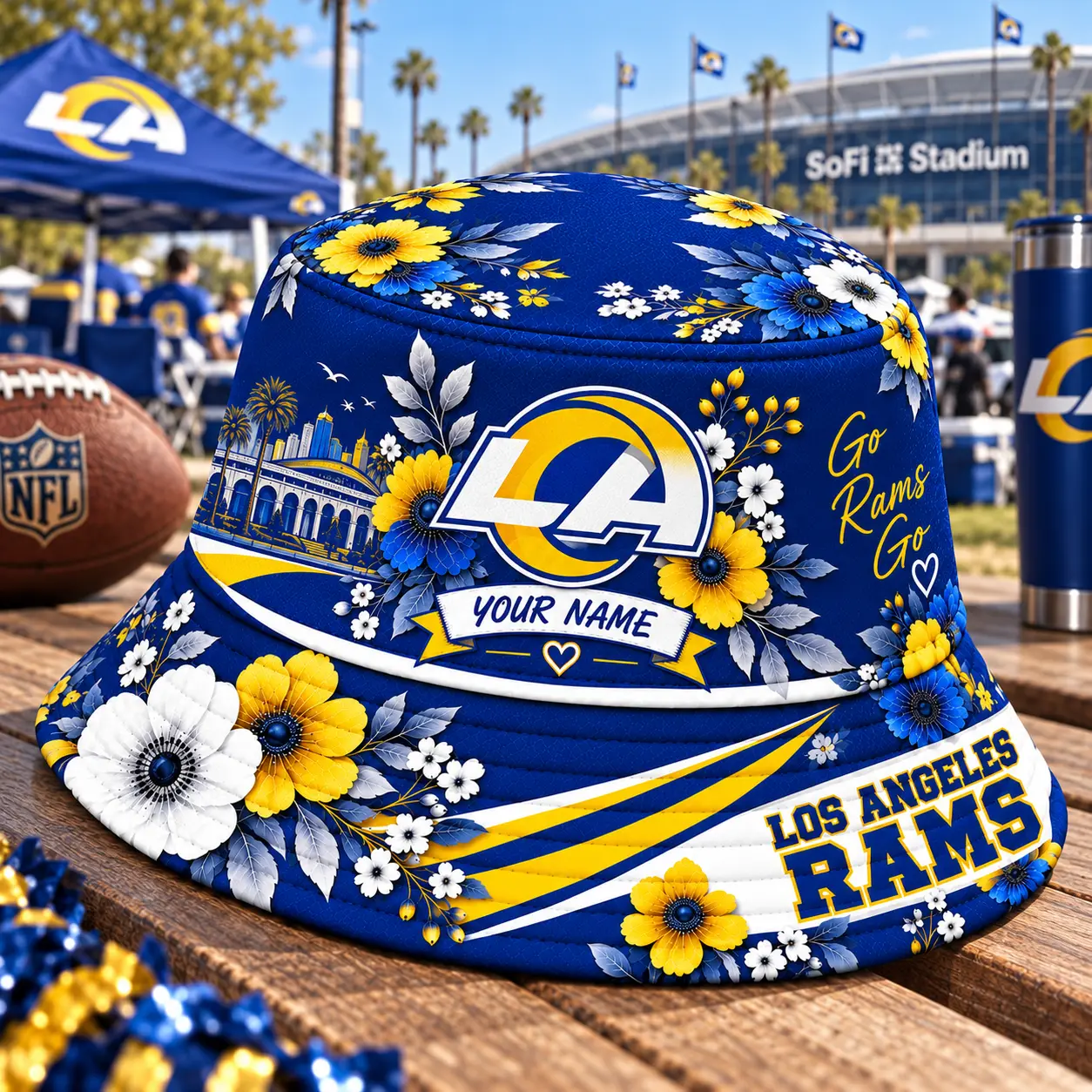 Los Angeles Rams | Premium NFL Bucket Hat TD - Image 2