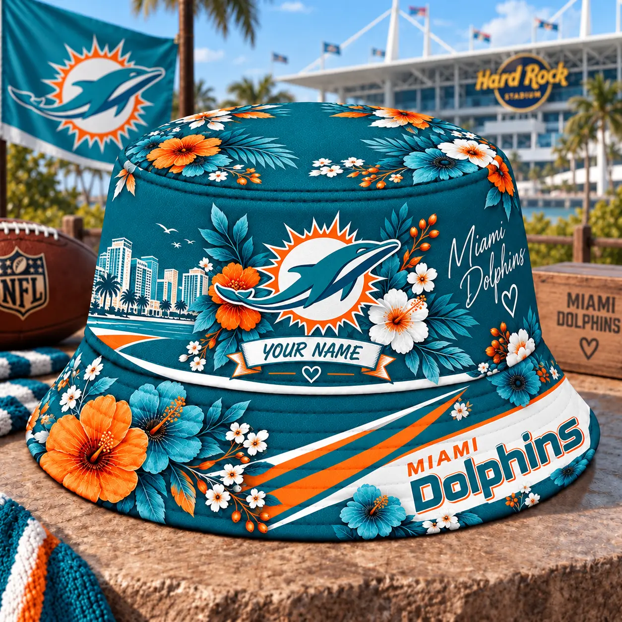 Miami Dolphins | Premium NFL Bucket Hat TD