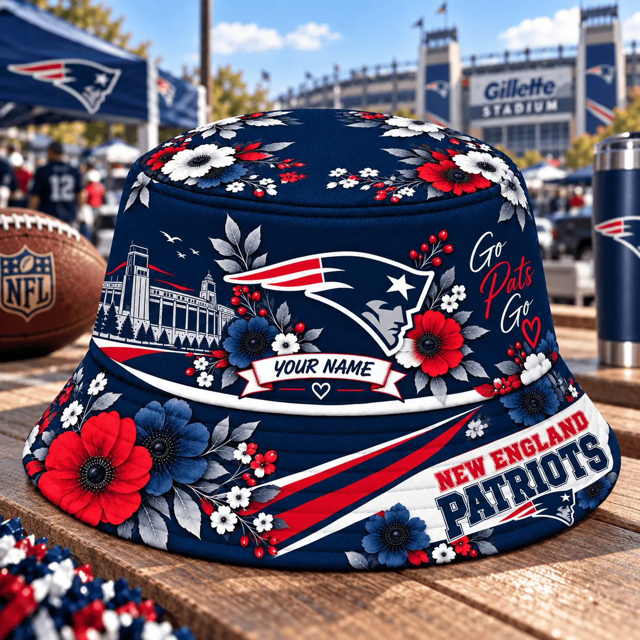 New England Patriots | Premium NFL Bucket Hat TD - Image 2
