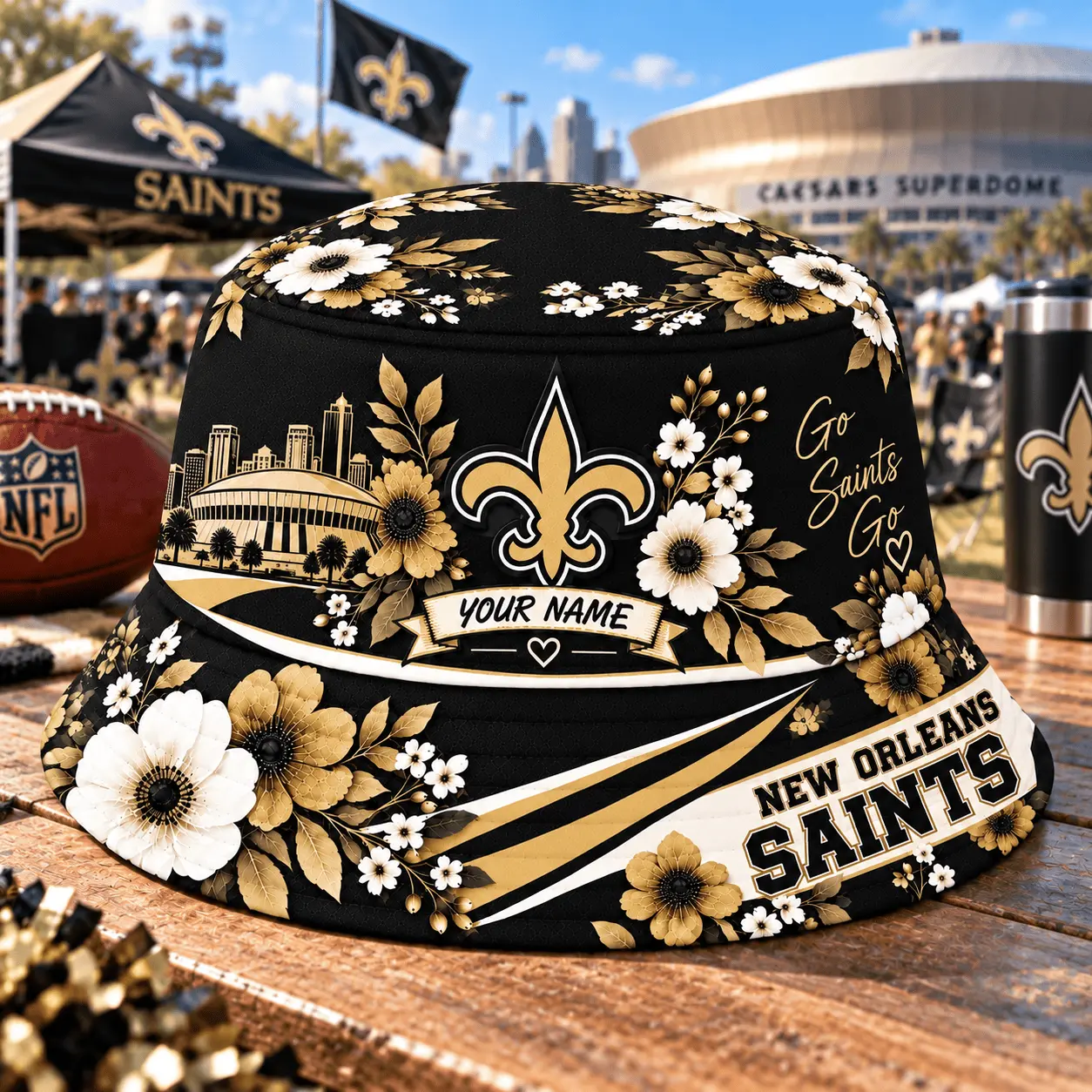 New Orleans Saints | Premium NFL Bucket Hat TD - Image 2