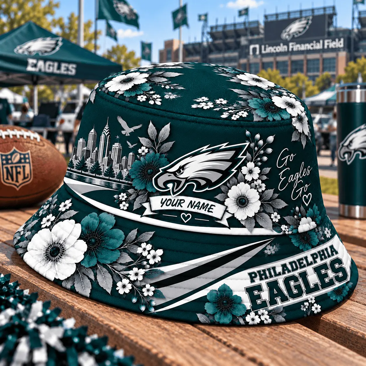 Philadelphia Eagles | Premium NFL Bucket Hat TD - Image 2