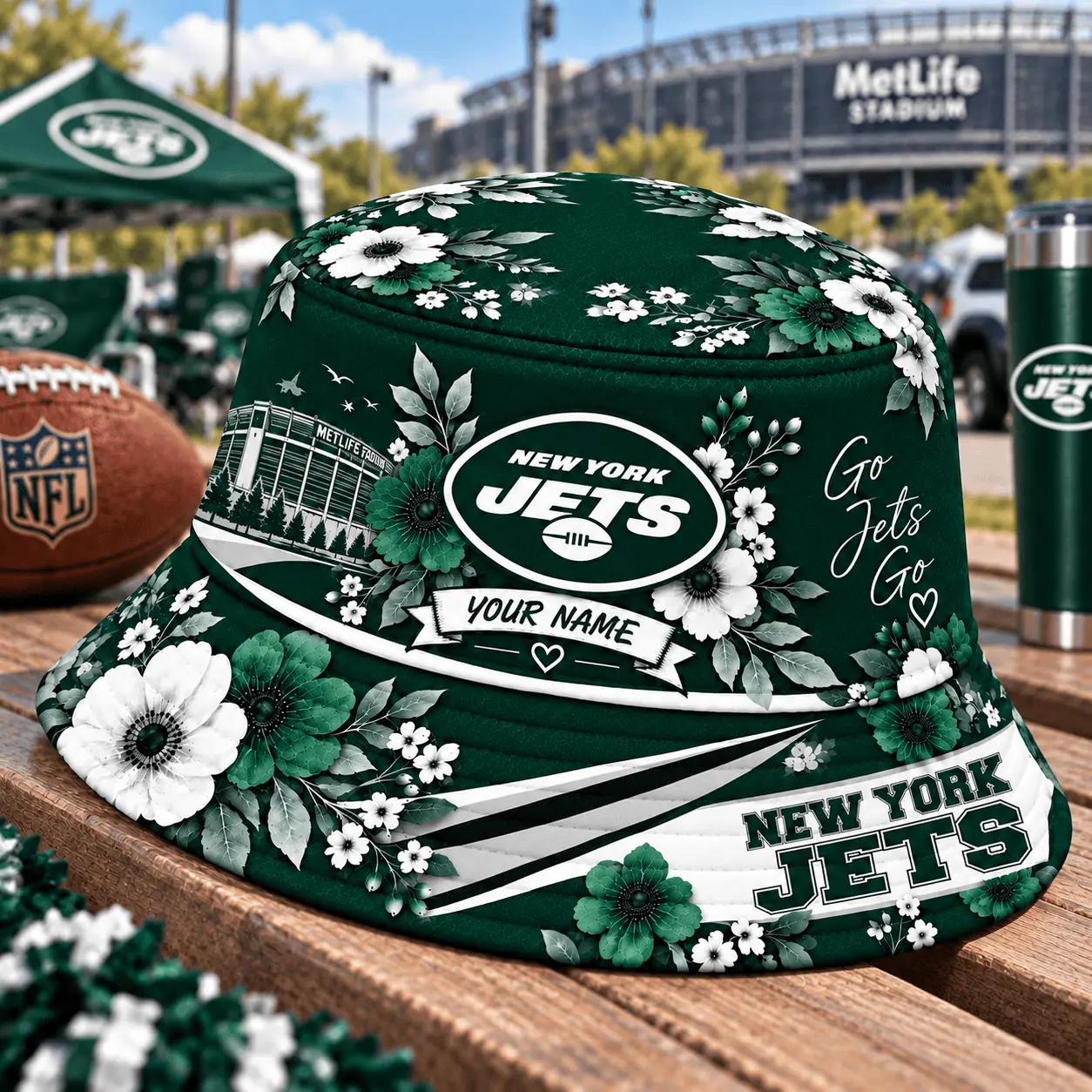New York Jets | Premium NFL Bucket Hat TD - Image 2