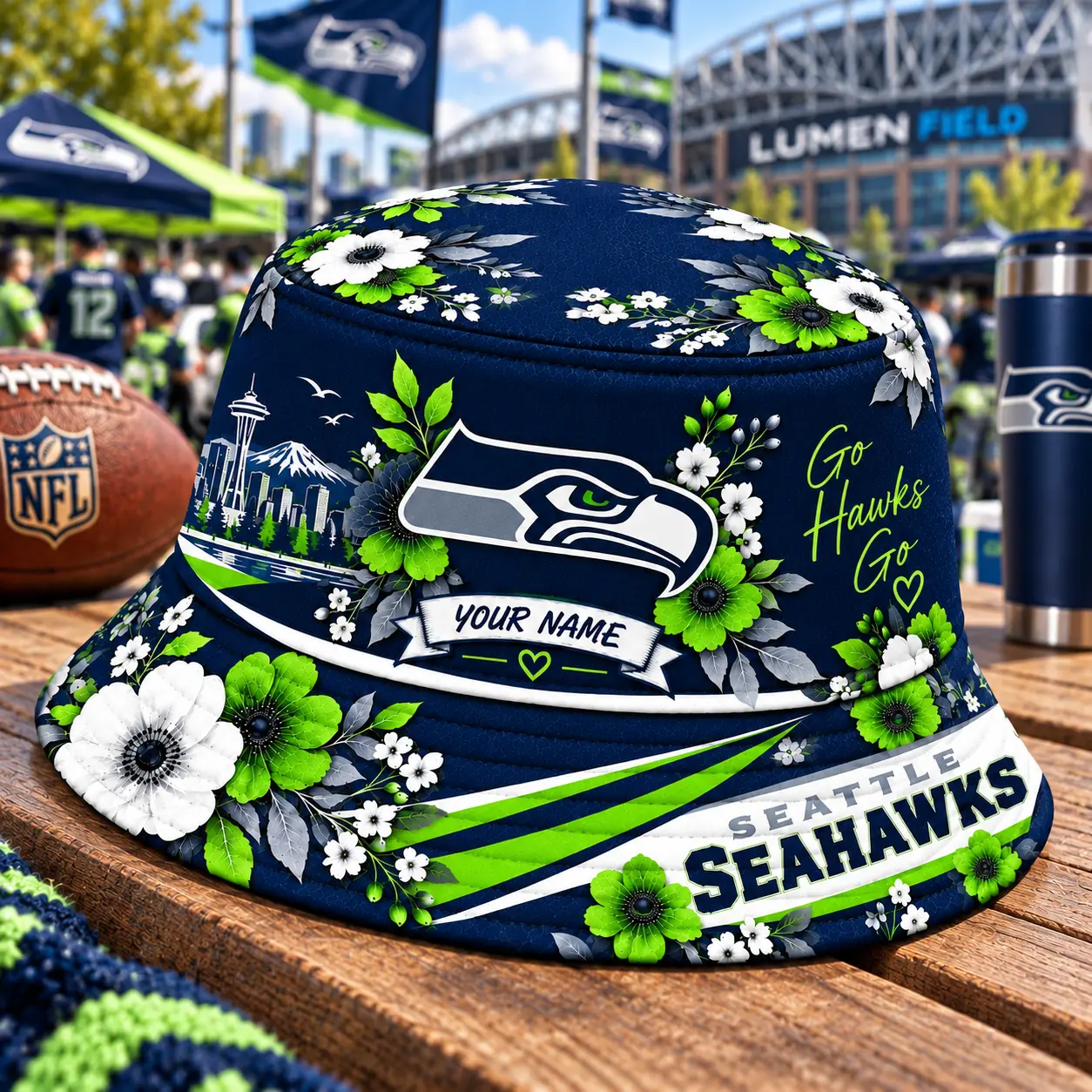Seattle Seahawks | Premium NFL Bucket Hat TD - Image 2
