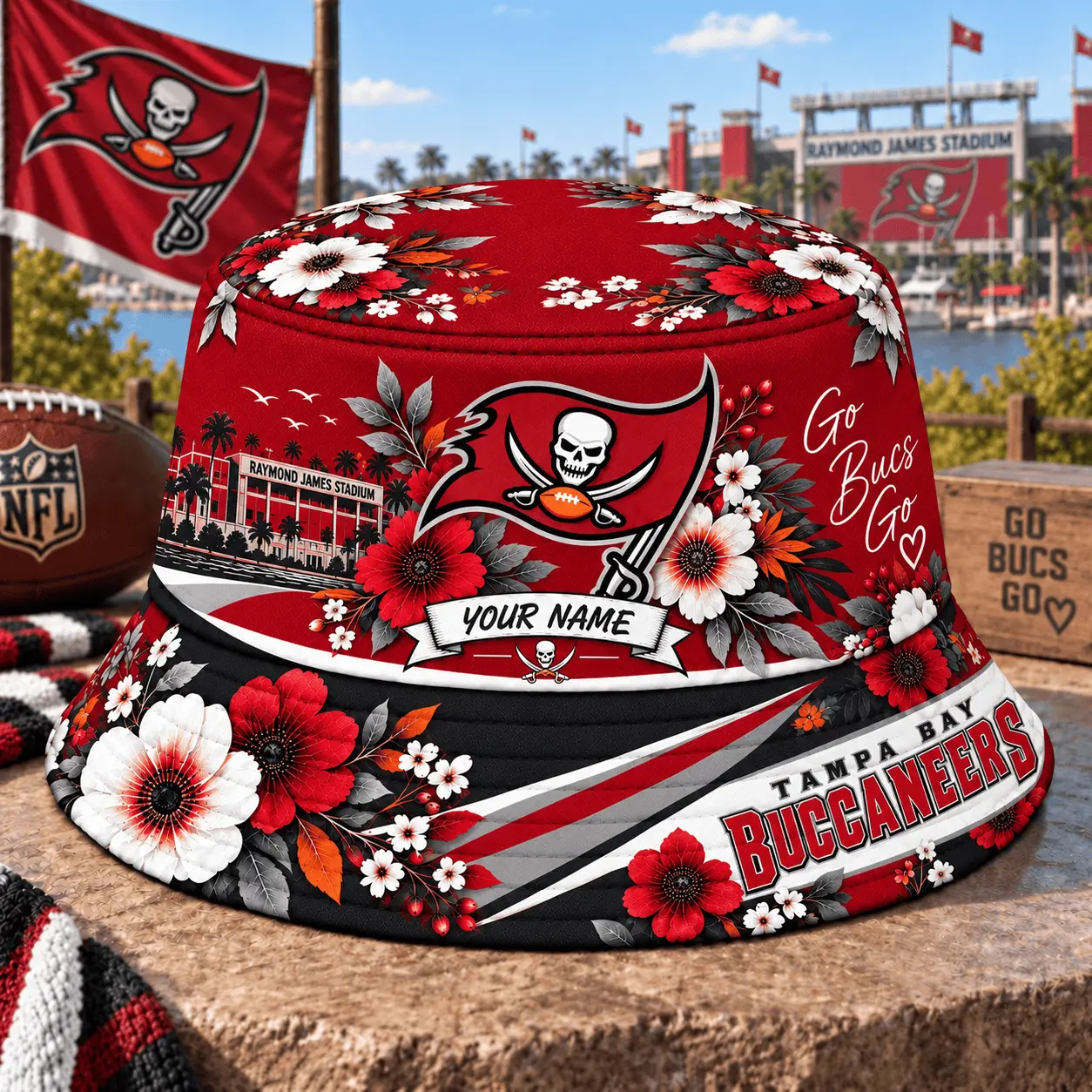 Tampa Bay Buccaneers | Premium NFL Bucket Hat TD