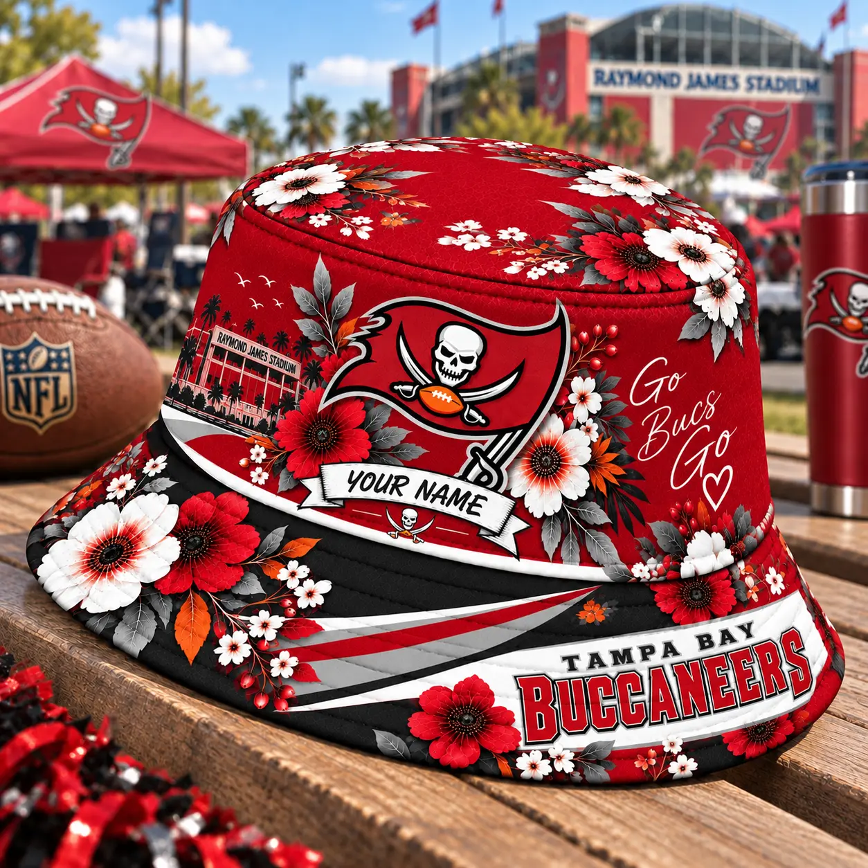 Tampa Bay Buccaneers | Premium NFL Bucket Hat TD - Image 2