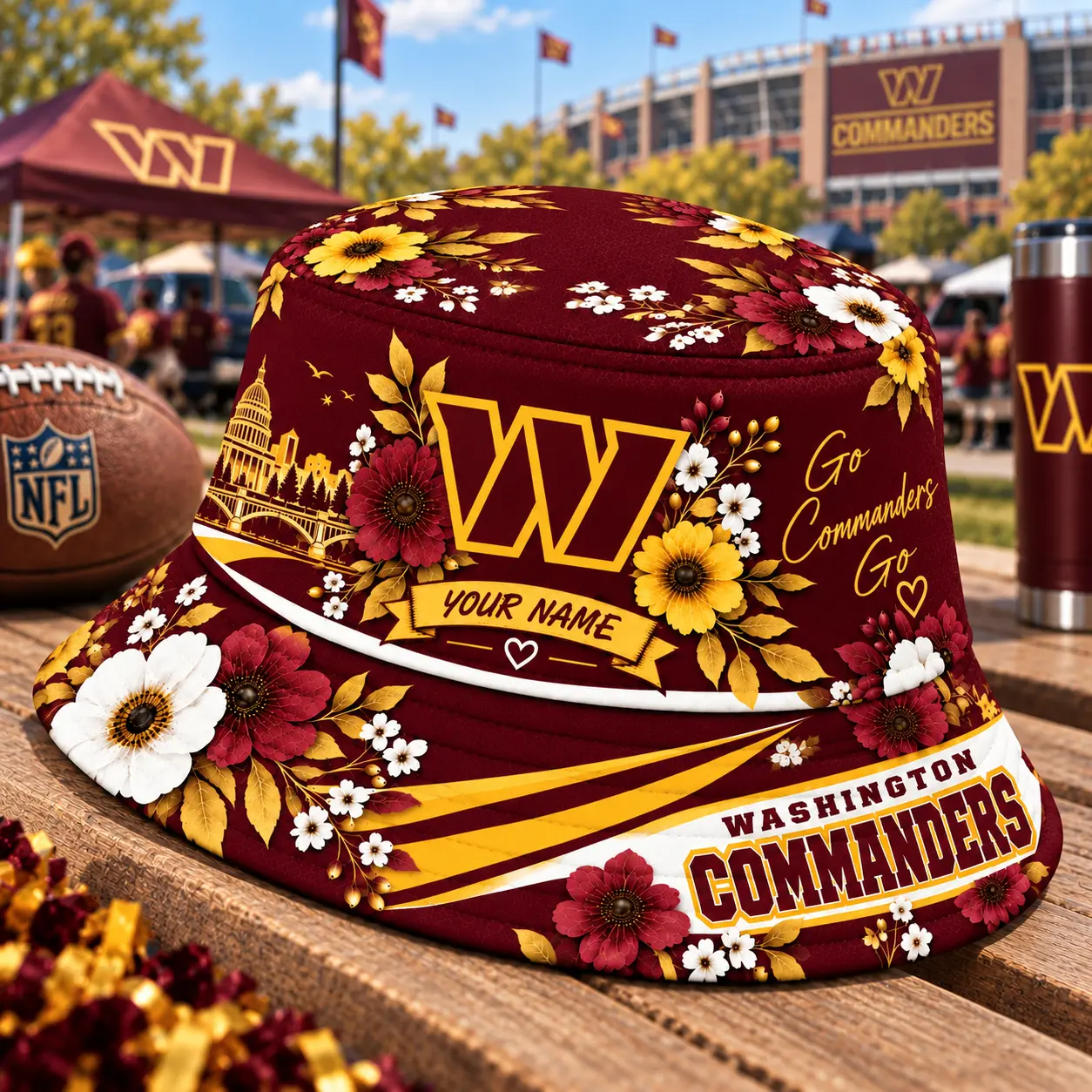 Washington Commanders | Premium NFL Bucket Hat TD - Image 2