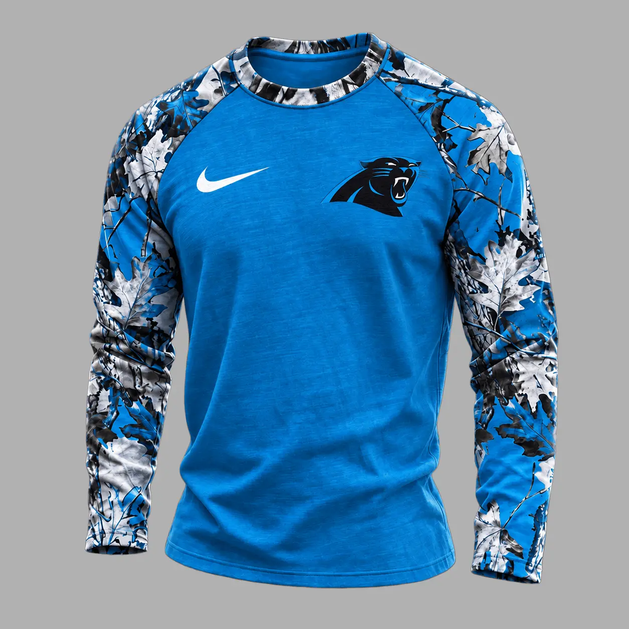 Carolina Panthers | Premium NFL Camo Hunting Long Sleeve Shirt TD - Image 2