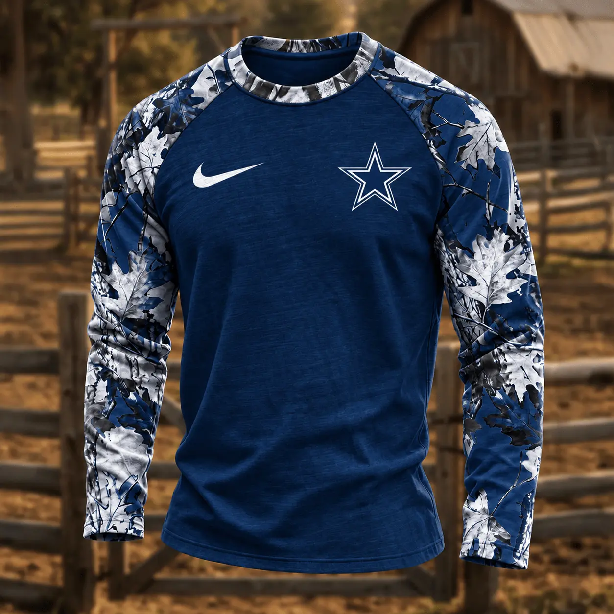 Dallas Cowboys | Premium NFL Camo Hunting Long Sleeve Shirt TD