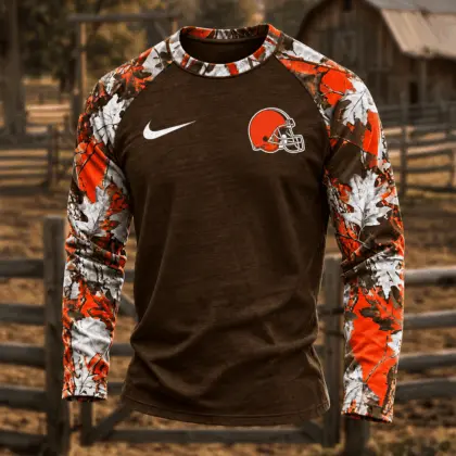 Cleveland Browns | Premium NFL Camo Hunting Long Sleeve Shirt TD