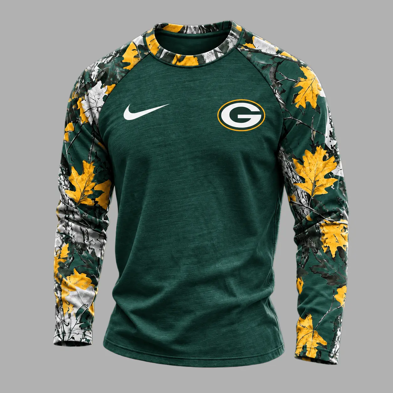 Green Bay Packers | Premium NFL Camo Hunting Long Sleeve Shirt TD - Image 2
