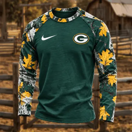 Green Bay Packers | Premium NFL Camo Hunting Long Sleeve Shirt TD