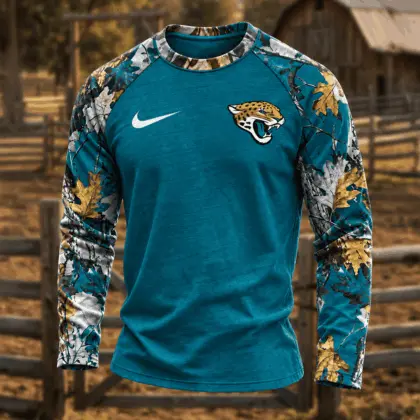 Jacksonville Jaguars | Premium NFL Camo Hunting Long Sleeve Shirt TD