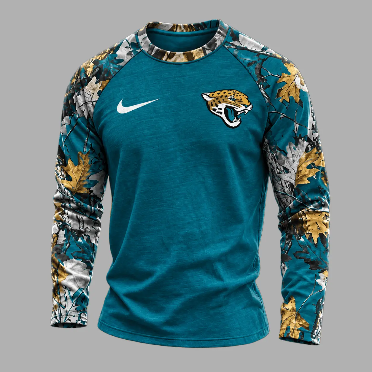 Jacksonville Jaguars | Premium NFL Camo Hunting Long Sleeve Shirt TD - Image 2