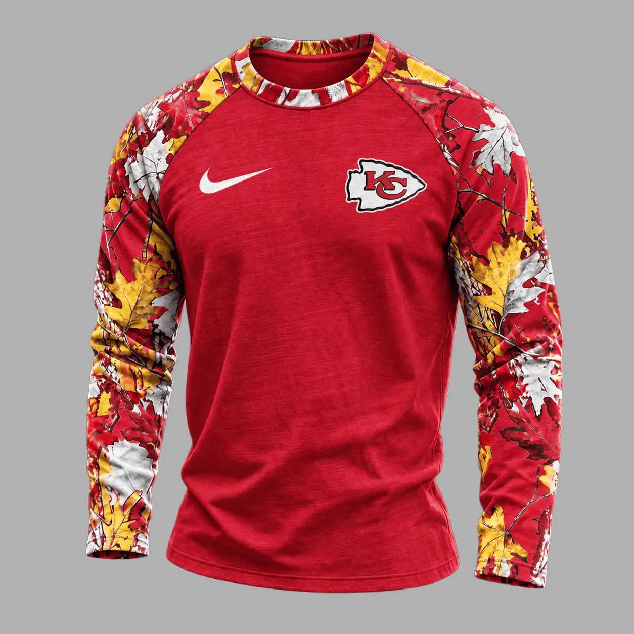 Kansas City Chiefs | Premium NFL Camo Hunting Long Sleeve Shirt TD - Image 2