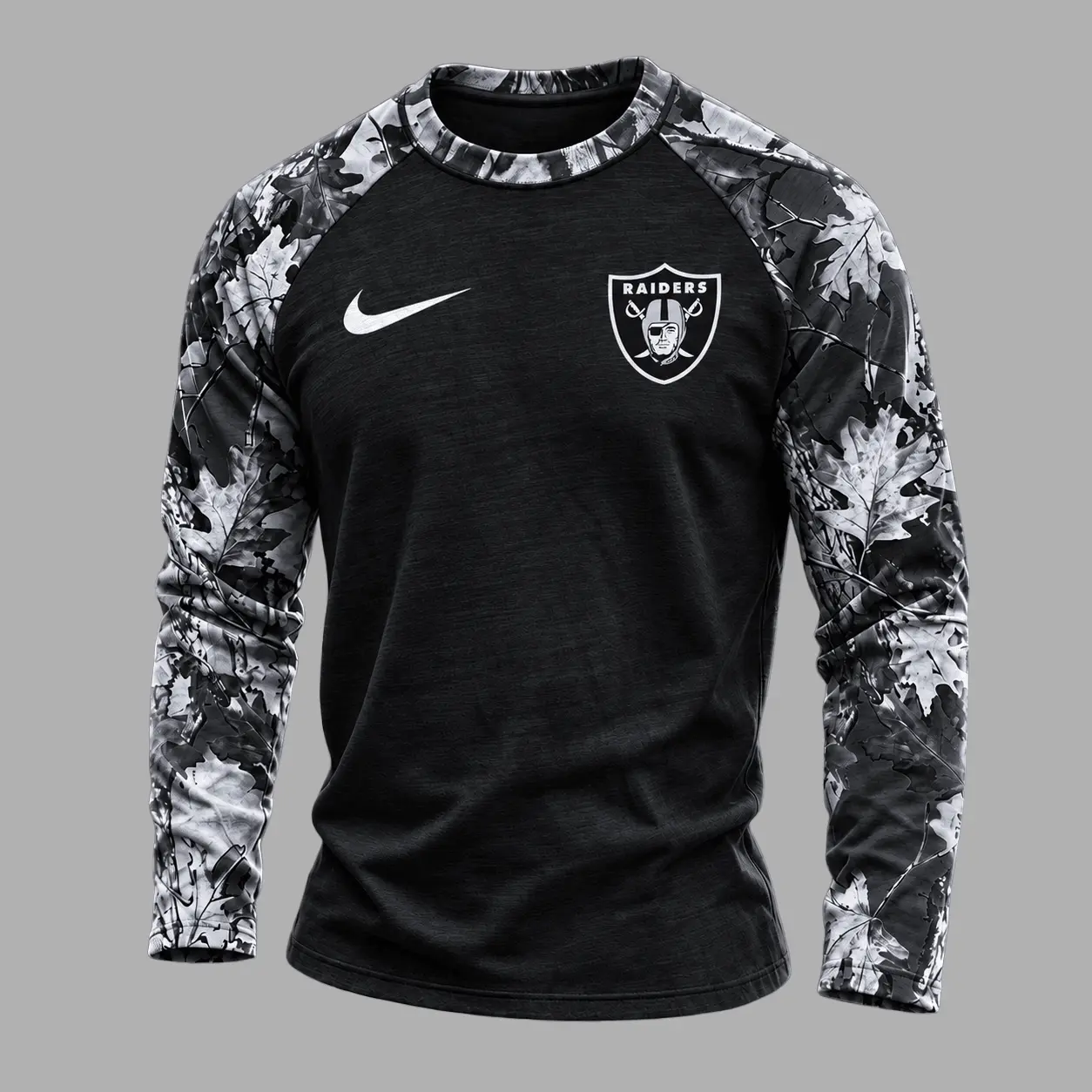 Las Vegas Raiders | Premium NFL Camo Hunting Long Sleeve Shirt TD - Image 2