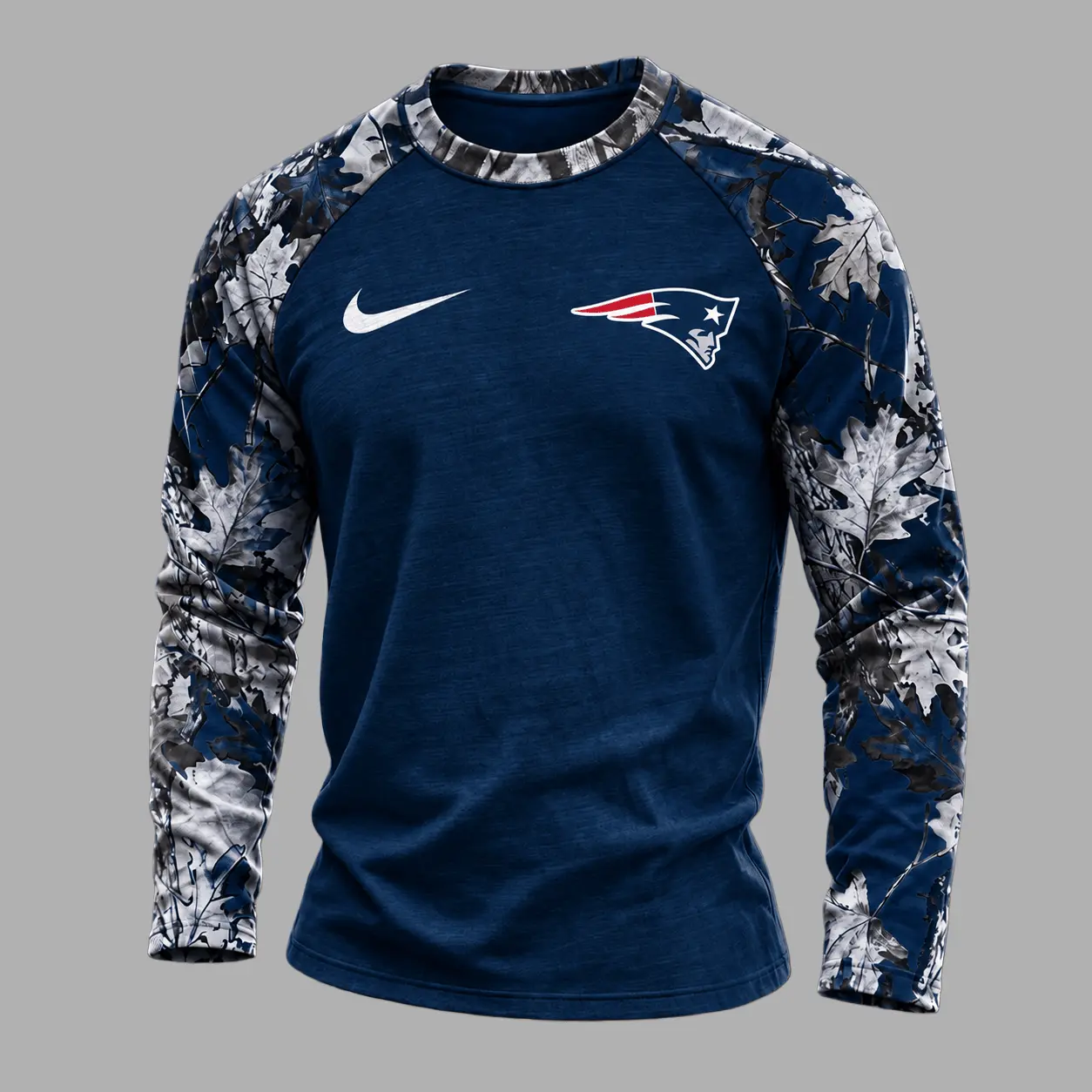 New England Patriots | Premium NFL Camo Hunting Long Sleeve Shirt TD - Image 2