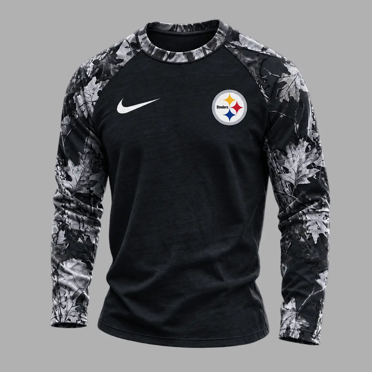 Pittsburgh Steelers | Premium NFL Camo Hunting Long Sleeve Shirt TD - Image 2
