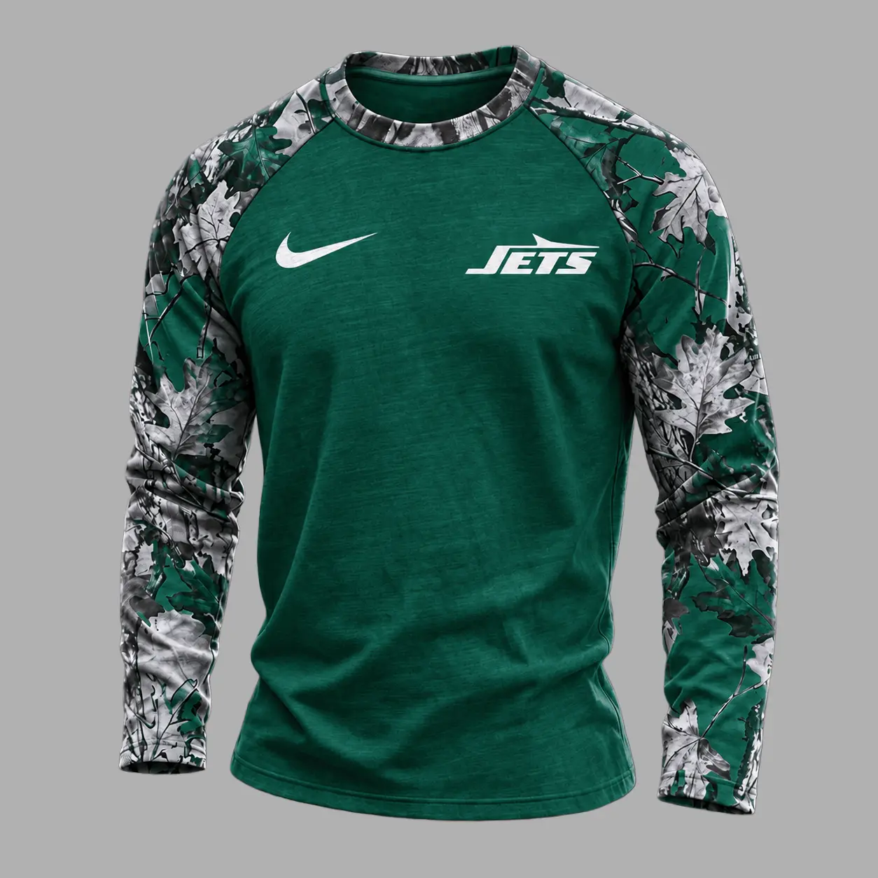 New York Jets | Premium NFL Camo Hunting Long Sleeve Shirt TD - Image 2