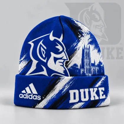 Duke Blue Devils | Premium NCAA Varsity Brushstroke Knit Cuffed Beanie NDN