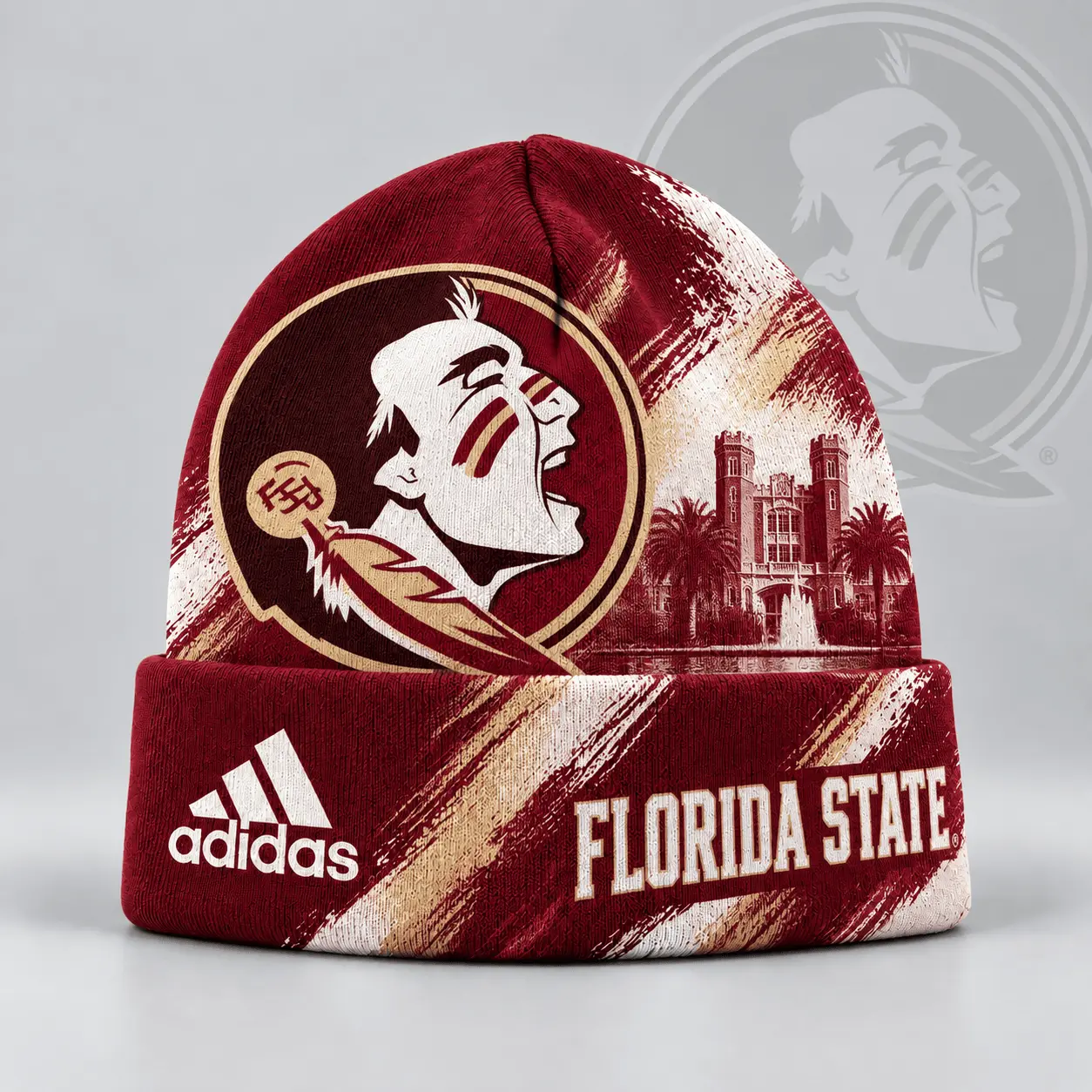Florida State Seminoles | Premium NCAA Varsity Brushstroke Knit Cuffed Beanie NDN