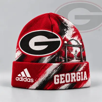 Georgia Bulldogs | Premium NCAA Varsity Brushstroke Knit Cuffed Beanie NDN