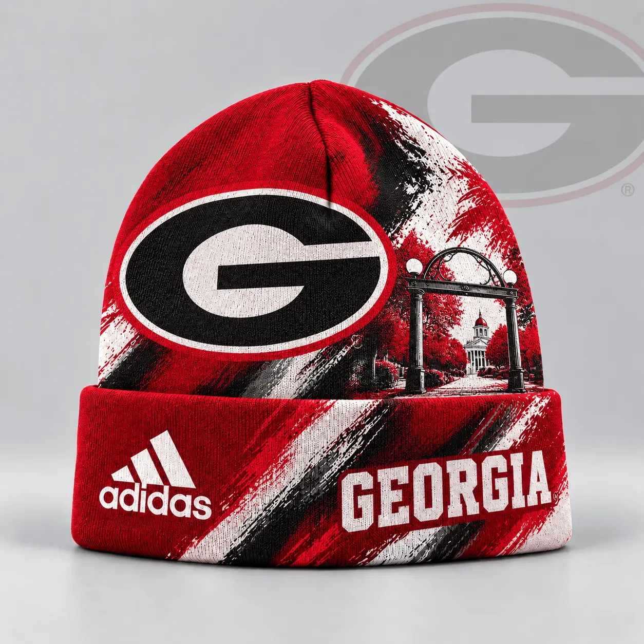 Georgia Bulldogs | Premium NCAA Varsity Brushstroke Knit Cuffed Beanie NDN