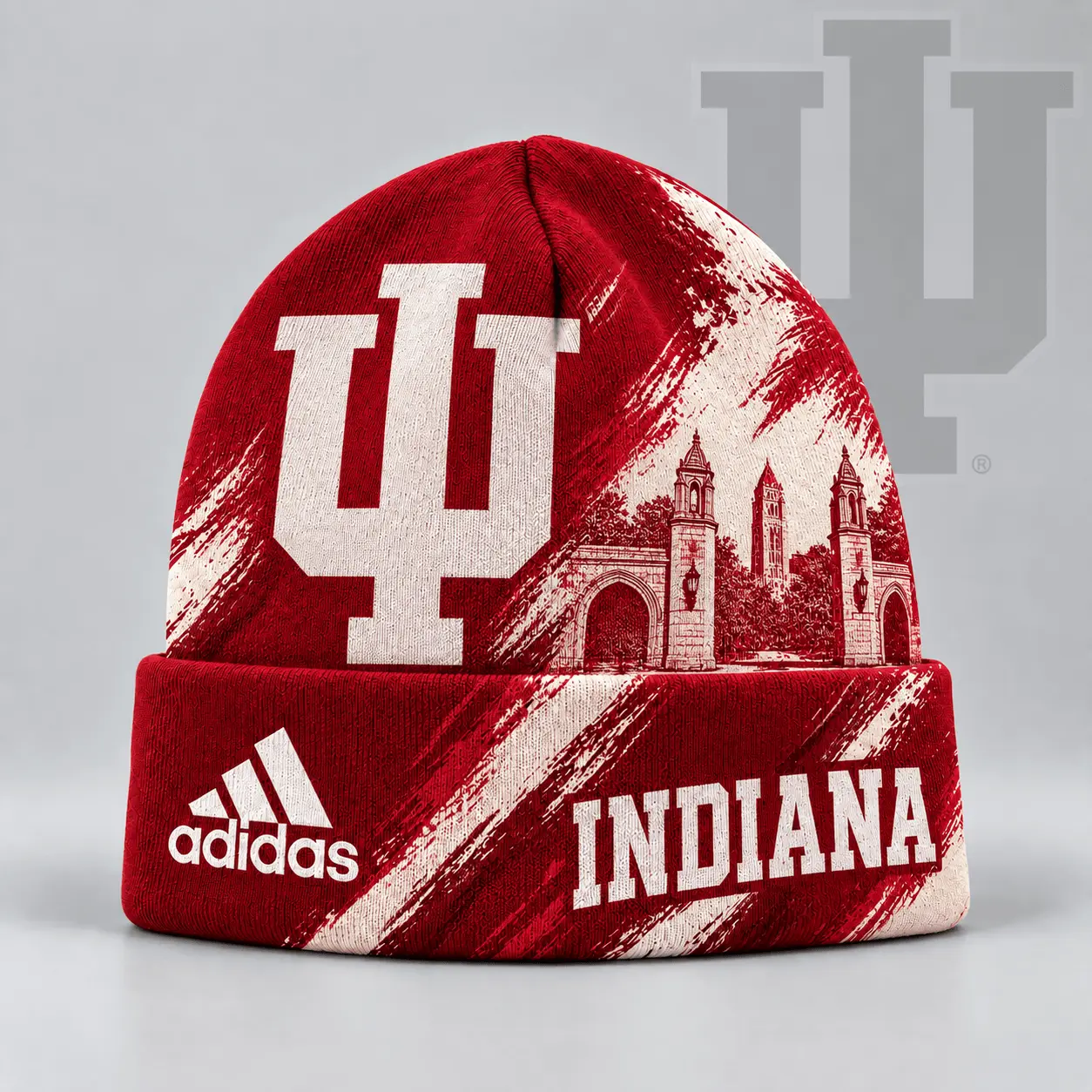 Indiana Hoosiers | Premium NCAA Varsity Brushstroke Knit Cuffed Beanie NDN