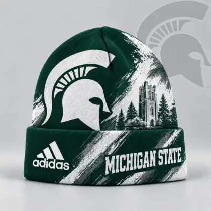 Michigan State Spartans | Premium NCAA Varsity Brushstroke Knit Cuffed Beanie NDN