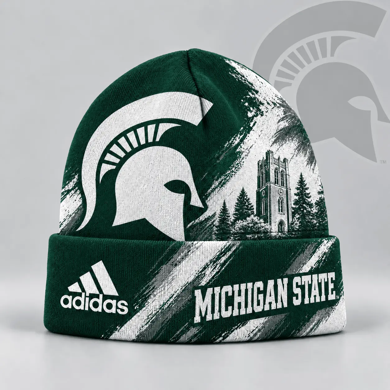 Michigan State Spartans | Premium NCAA Varsity Brushstroke Knit Cuffed Beanie NDN