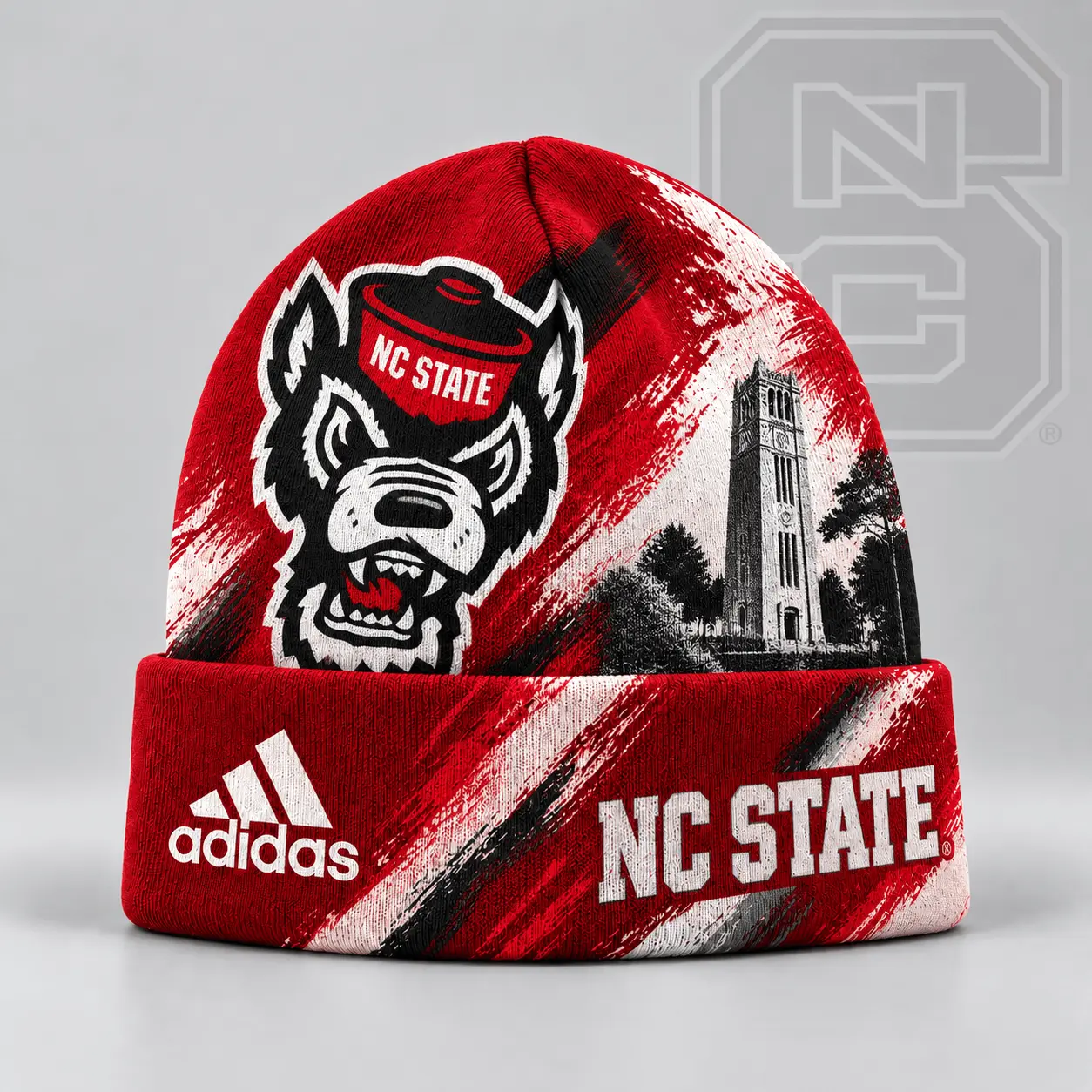 Nc State Wolfpack | Premium NCAA Varsity Brushstroke Knit Cuffed Beanie NDN