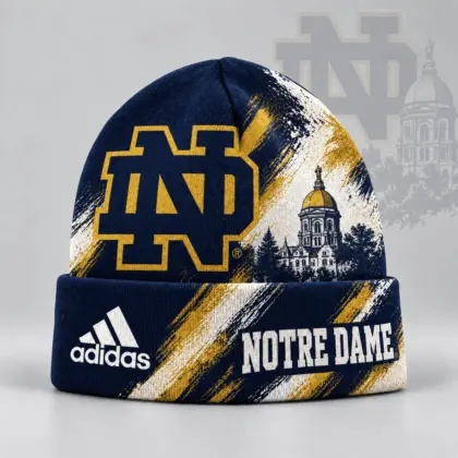 Notre Dame Fighting Irish | Premium NCAA Varsity Brushstroke Knit Cuffed Beanie NDN
