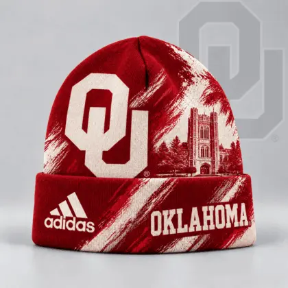 Oklahoma Sooners | Premium NCAA Varsity Brushstroke Knit Cuffed Beanie NDN
