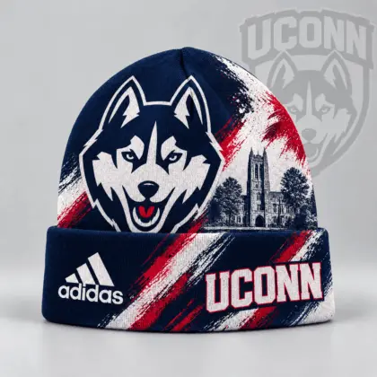 Uconn Huskies | Premium NCAA Varsity Brushstroke Knit Cuffed Beanie NDN