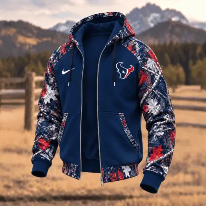 Houston Texans | Premium NFL Camo Hunting Zip Hoodie TD