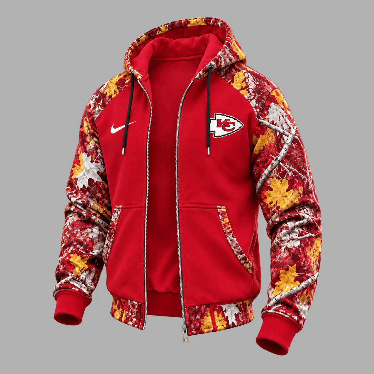 Kansas City Chiefs | Premium NFL Camo Hunting Zip Hoodie TD - Image 2