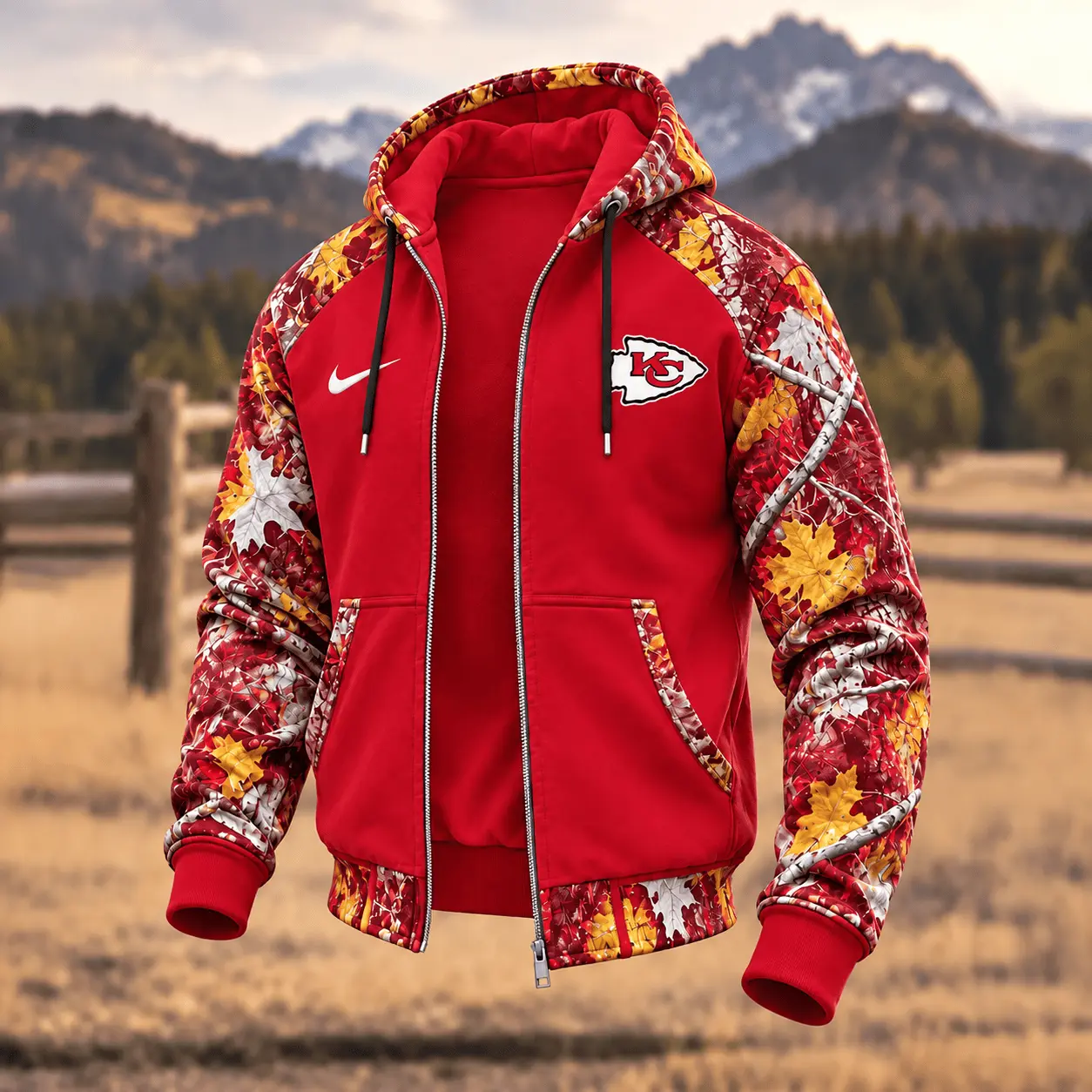 Kansas City Chiefs | Premium NFL Camo Hunting Zip Hoodie TD