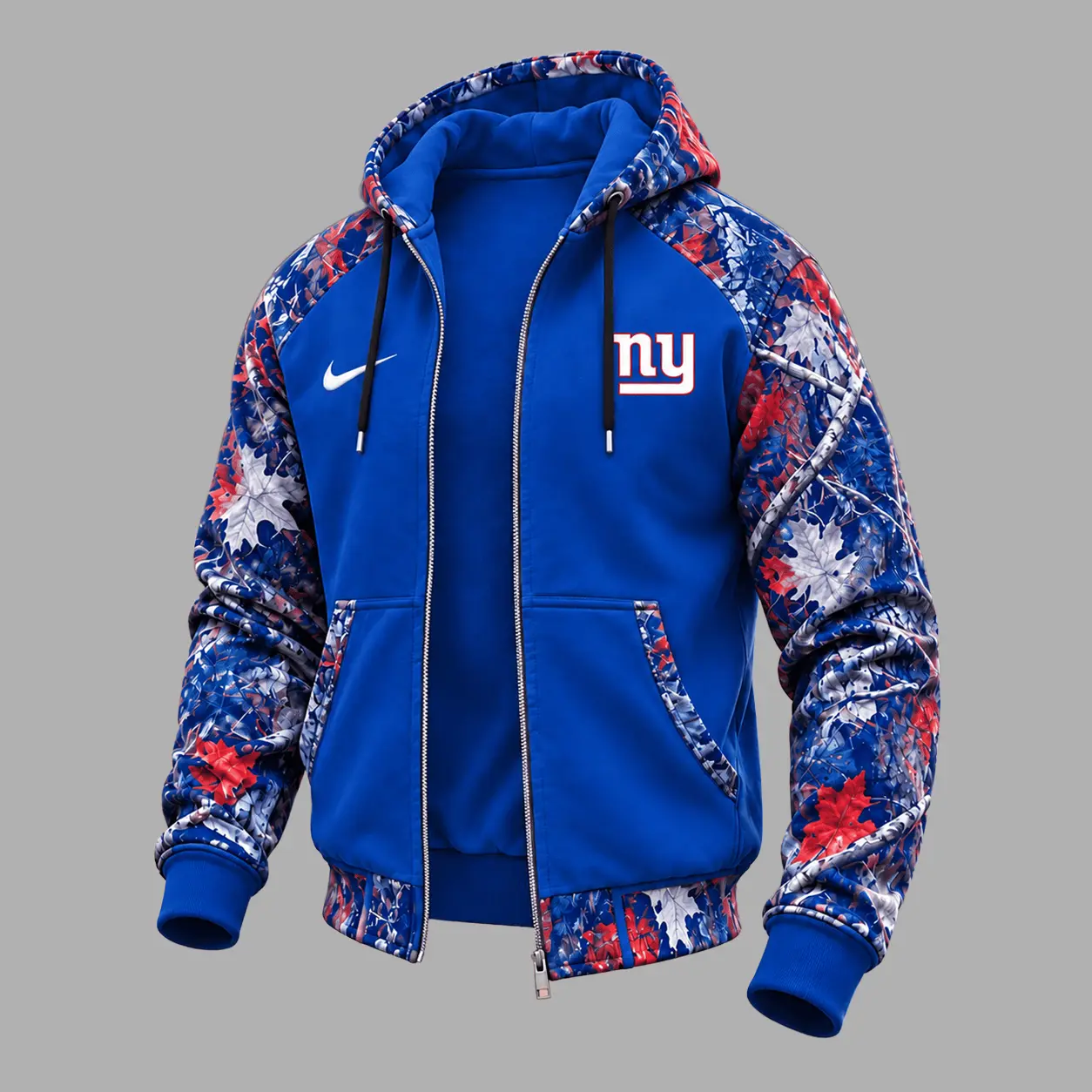 New York Giants | Premium NFL Camo Hunting Zip Hoodie TD - Image 2