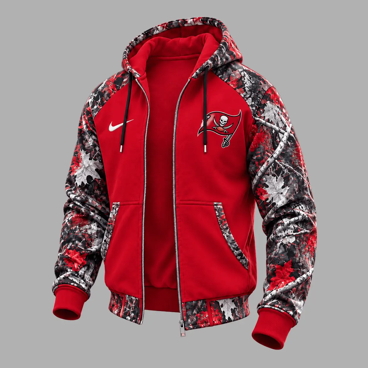 Tampa Bay Buccaneers | Premium NFL Camo Hunting Zip Hoodie TD - Image 2