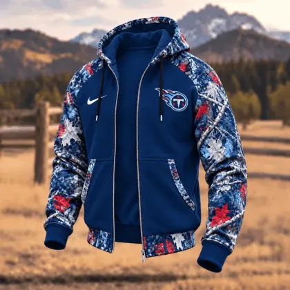 Tennessee Titans | Premium NFL Camo Hunting Zip Hoodie TD