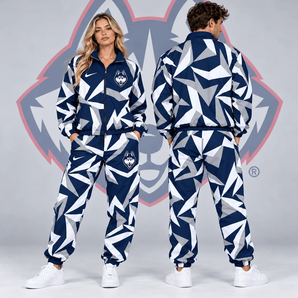 Ole Miss Rebels | Premium NCAA Shattered Prism All Over Print Full Zip Track Jacket And Jogger Pants Set NDN